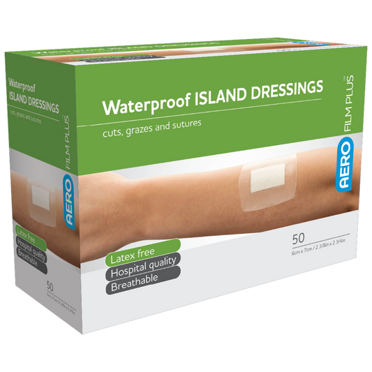 AEROFILM PLUS Waterproof Island Dressing 6 x 7cm Box of 50