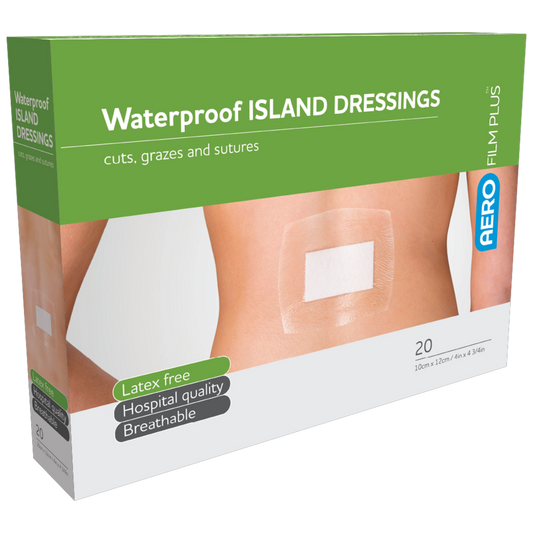 AEROFILM PLUS Waterproof Island Dressing 10 x 12cm Box of 20