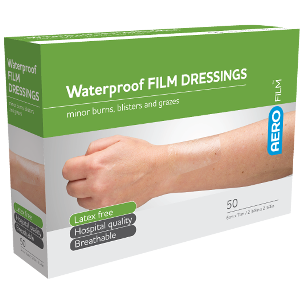 AEROFILM Waterproof Film Dressing 6 x 7cm Box of 50