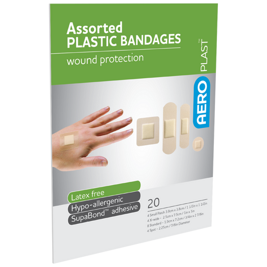 AEROPLAST Plastic Assorted Dressings - 20 x Boxes of 20
