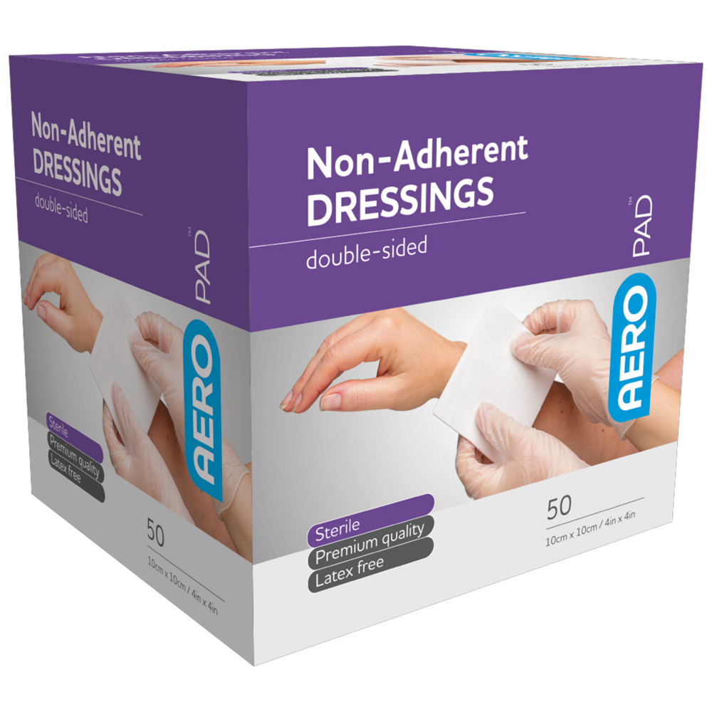 AEROPAD Non-Adherent Dressing 10 x 10cm Box of 50