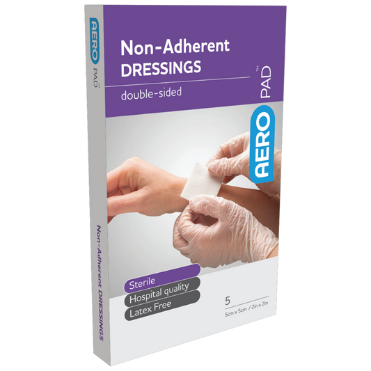 AEROPAD Non-Adherent Dressing 5 x 5cm Box of 3