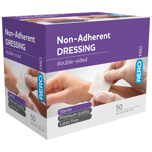 AEROPAD Non-Adherent Dressing 5 x 5cm Box of 50