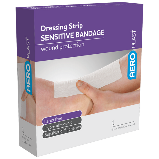 AEROPLAST Sensitive Dressing Strip 6cm x 1M 6 Pack