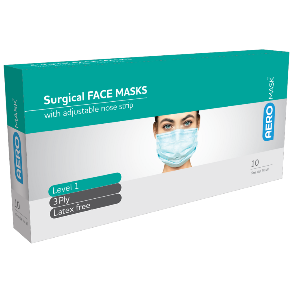 AEROMASK Level 2 Surgical Mask Box of 10