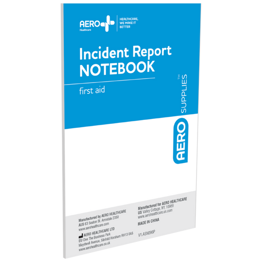 AEROSUPPLIES First Aid Notebook with Pen 10 Pack