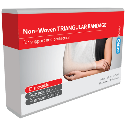 AEROBAND Non-Woven Triangular Bandage 96 x 96 x 137cm Bag of 10