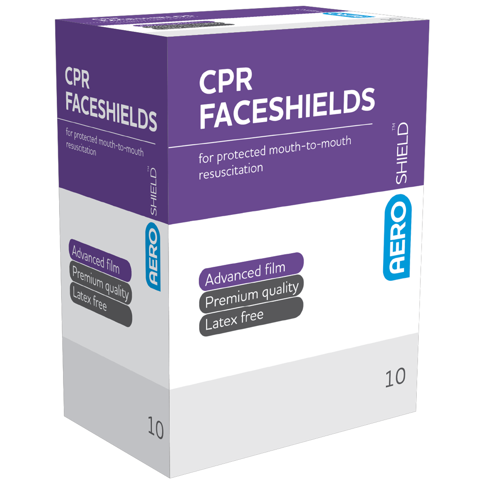 AEROSHIELD Disposable Face Shield in Sachet Box of 10