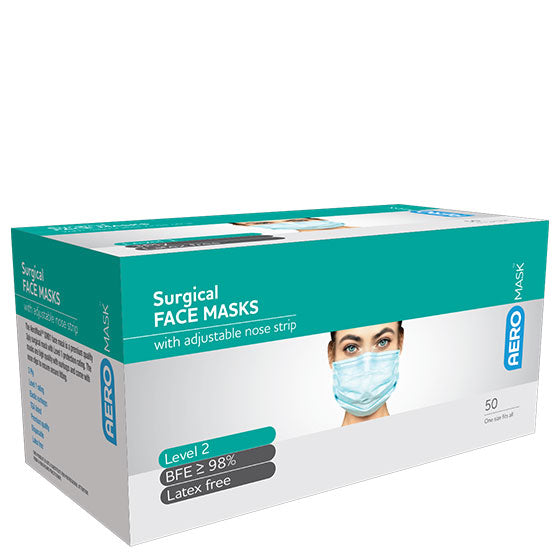 AEROMASK Level 2 Surgical Mask Box of 50