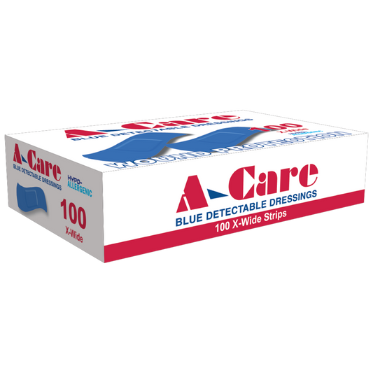 A-CARE Detectable Standard Strips 7.5 x 2.5cm 1200 Pack