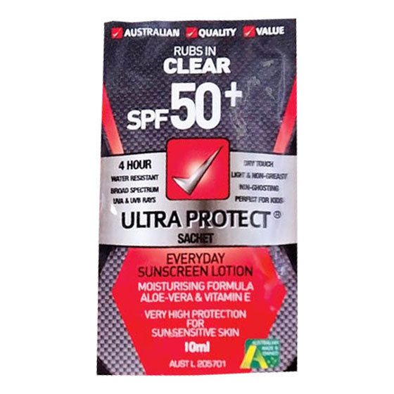 ULTRAPROTECT SPF50+ Sunscreen Sachet 10ml 10 Pack